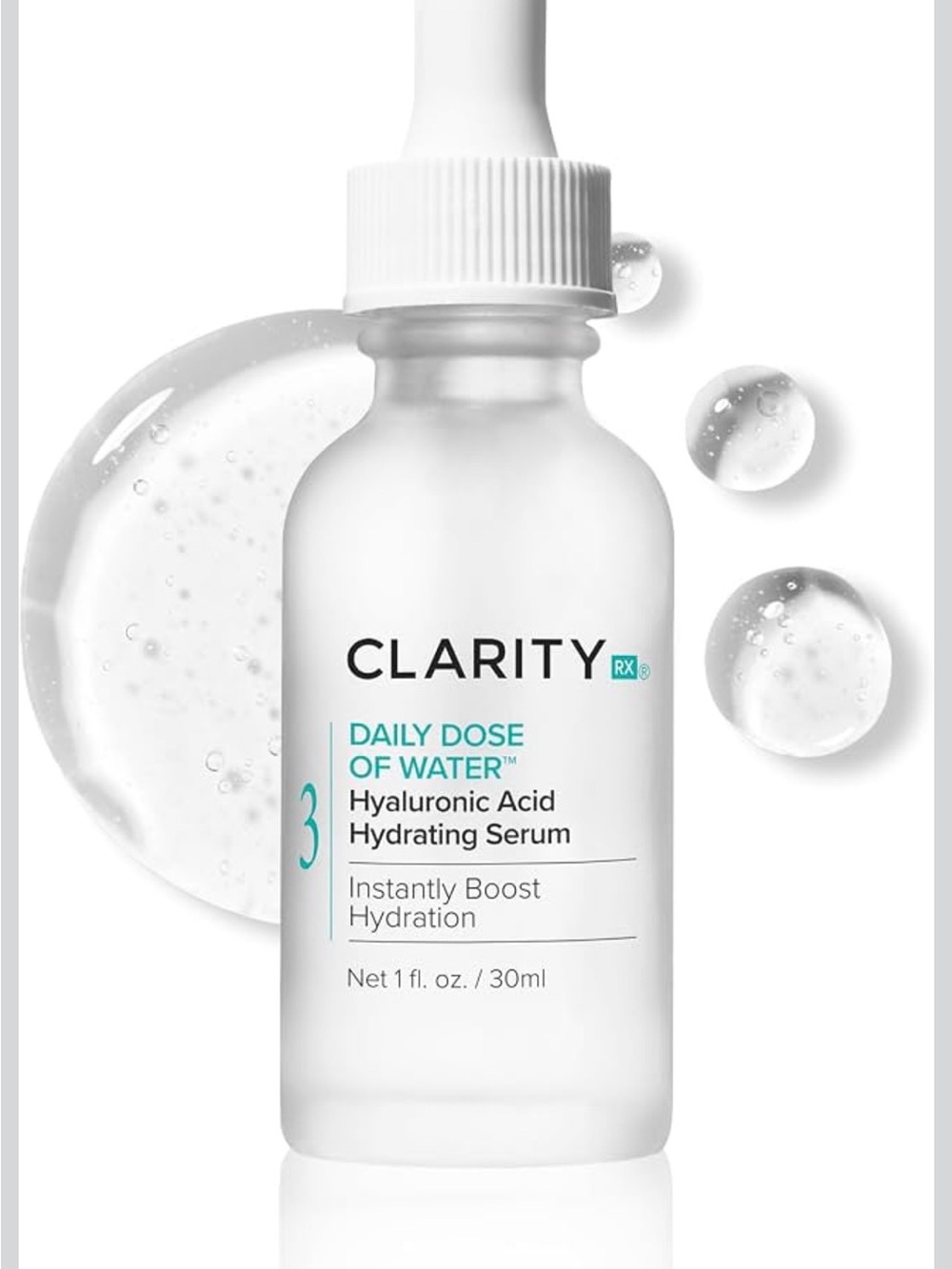Daily Dose of Water Hyaluronic Acid Hydrating Serum - White